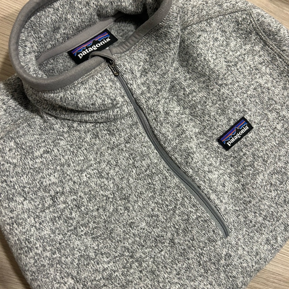 Patagonia Women's Gray Quarter Zip-Up Better Sweater